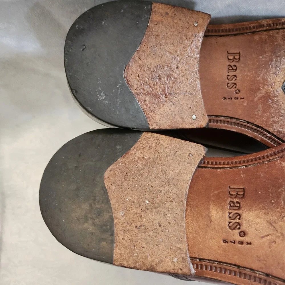 G.H‎ Bass & Co. Pasadena Brown Leather Shoes Mens 10.5